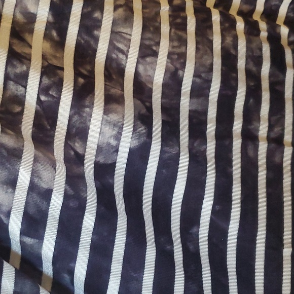 EUC 5th and Love Black and White Stiped Dress Size S - Picture 4 of 5